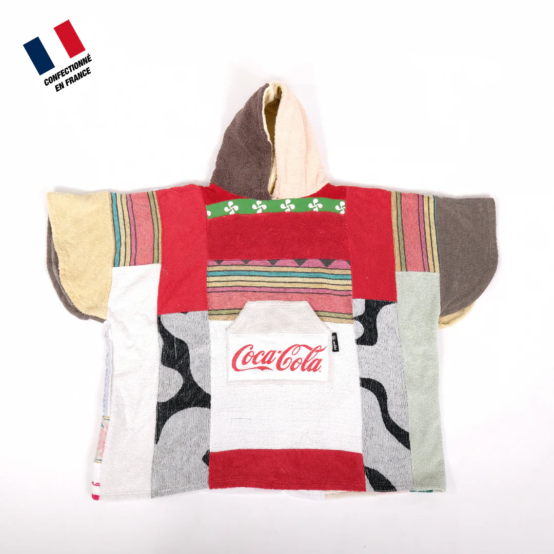 Poncho Anfibi Junior 100% Upcyclé « Bask Coca » - Modèle unique