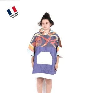 Poncho Anfibi Junior 100% Upcyclé « Crab Slaw » modèle unique