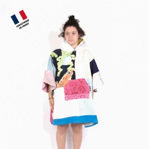 Poncho Anfibi Junior 100% Upcyclé « Two Frogs » modèle unique