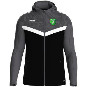 VESTE CAPUCHE ICONIC JAKO CLUB NOIR*GRIS