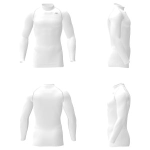 KAPPA LYCRA SOUS MAILLOT BLANC adultes