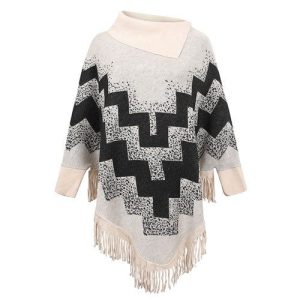 Pull Roulé Poncho Col