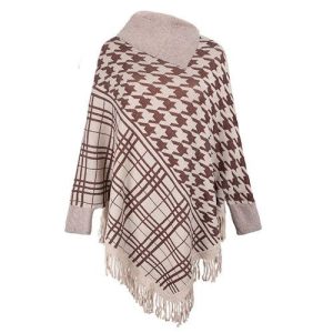 Pull Montant Poncho Col