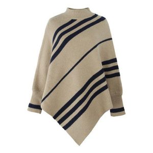 Poncho Manches-Pull Longues
