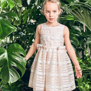 Robe Tartine et Chocolat rose craie rayures roses 6 ans