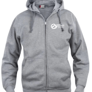 VESTE CAPUCHE HOODIE ZIP CLIQUE GRIS ADULTE
