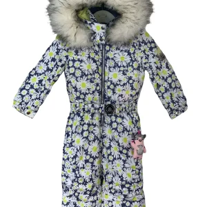 Combinaison marguerites ski Poivre Blanc 2 ans