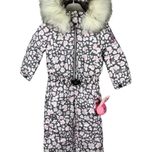Combinaison gris taupe motifs ski Poivre Blanc 3 ans