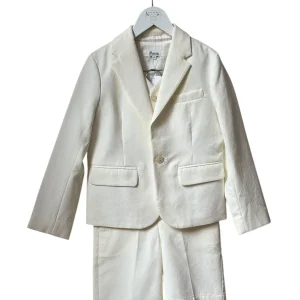 Costume 3 pièces Bonpoint blanc lait 8 ans