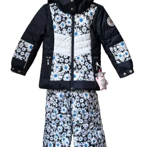Ensemble ski motifs marine blanc Poivre Blanc 3 ans