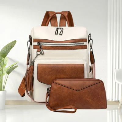 Sac à dos femme en cuir | PU Bandoulière – Image 5