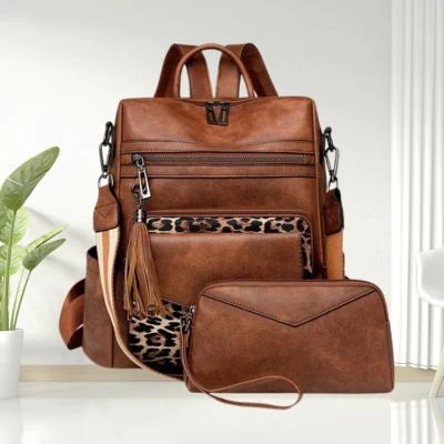 Sac à dos femme en cuir | PU Bandoulière – Image 8