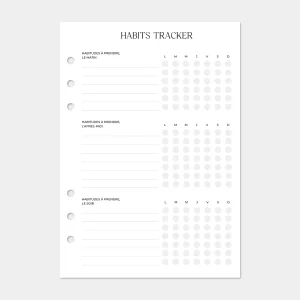 Set tracker d'habitudes
