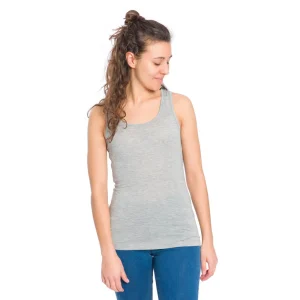 Débardeur Gris Femme en fibres de cellulose (Lyocell)
