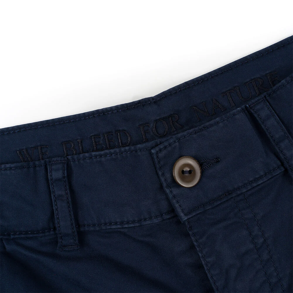 Short Bleue Marine Femme coton bio certifié GOTS – Image 2