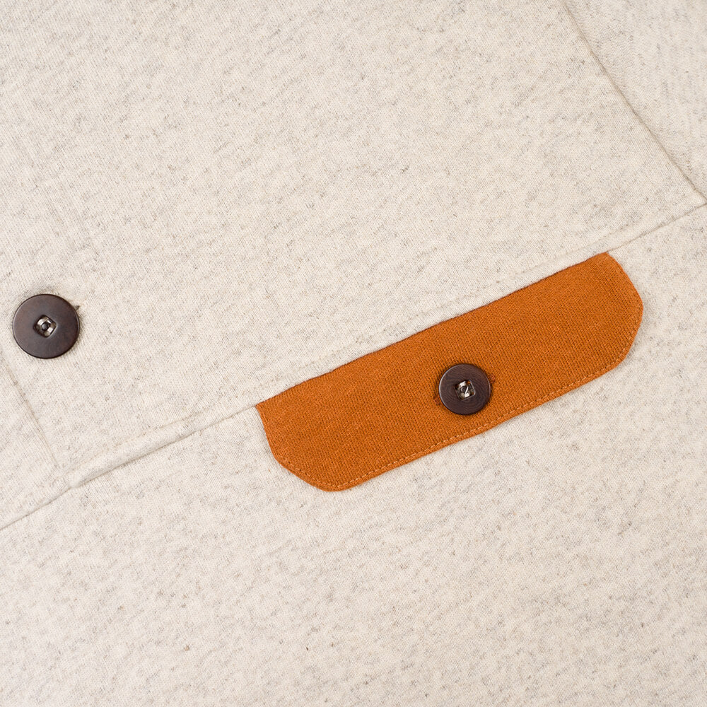 Pull blanc cassé Homme chanvre et coton bio certifié GOTS – Image 3