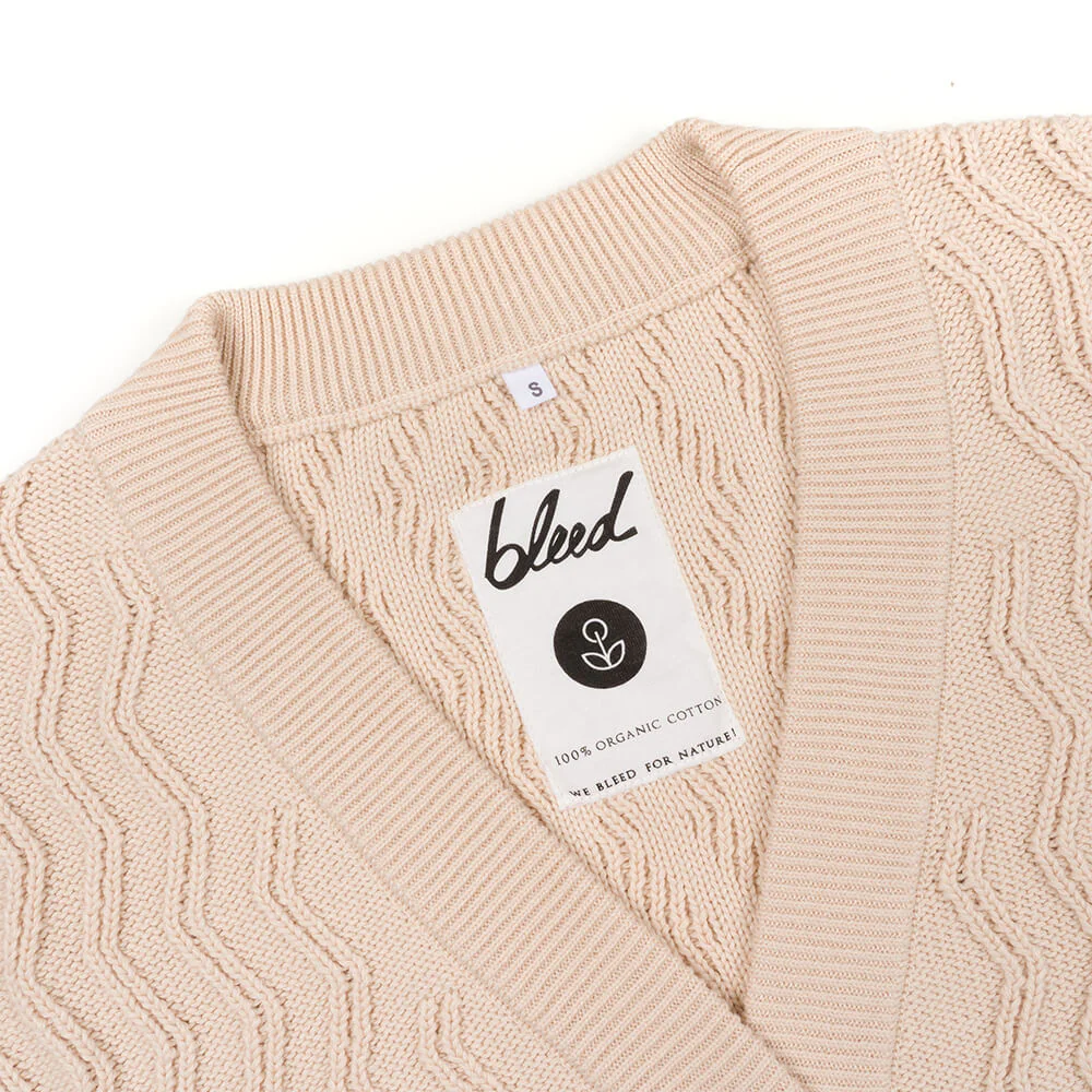 Cardigan Blanc Femme coton bio certifié GOTS – Image 6