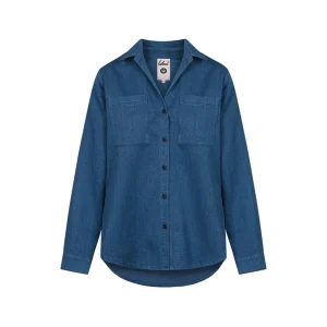 Chemise Bleue Femme coton bio