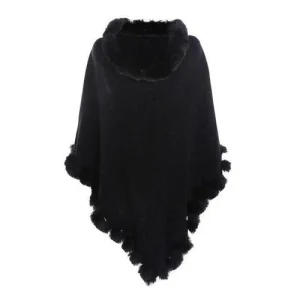 Poncho Plaid-Cachemire Femme