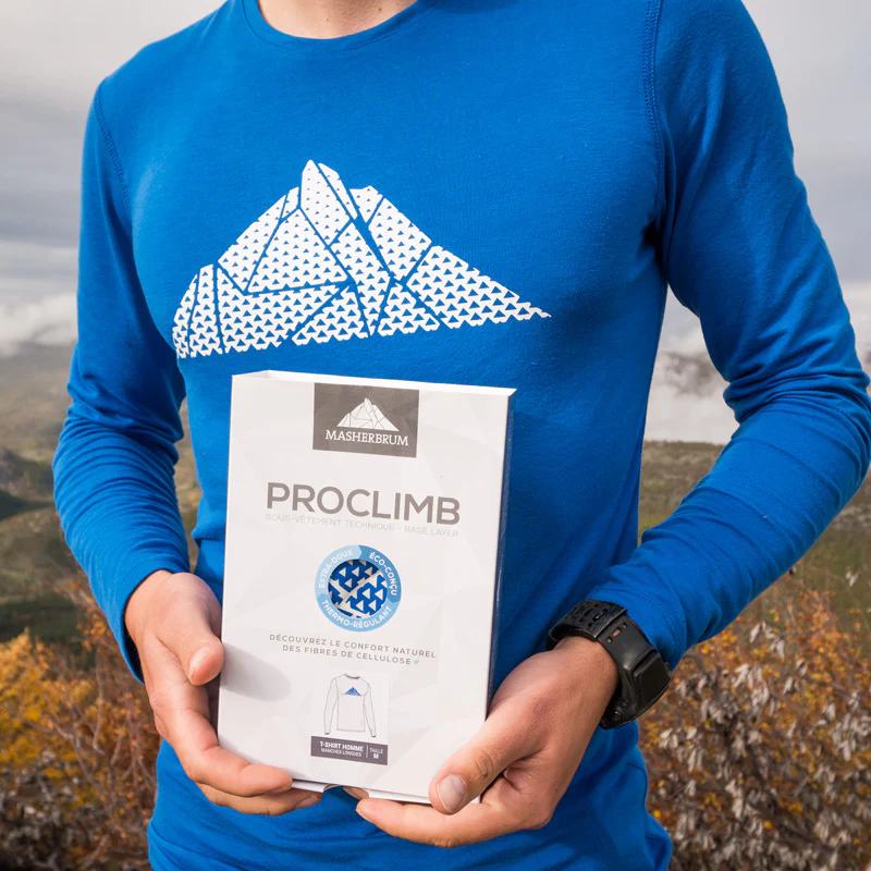 T-SHIRT HOMME PROCLIMB MANCHES LONGUES BLEU COBALT – Image 4