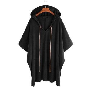Poncho Fashion Homme Capuche