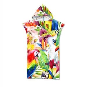 Poncho Coloré Surf Adulte