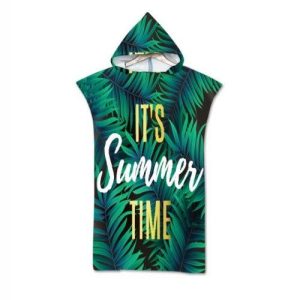 Poncho Chaud-Microfibres Plage