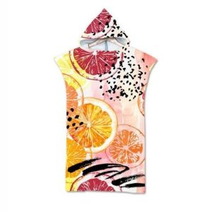 Poncho Coloré Plage Capuche