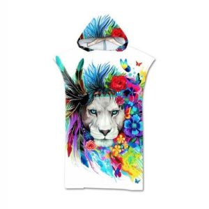 Poncho Coloré Serviette Été