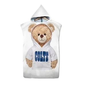 Poncho Blanc Microfibres Plage