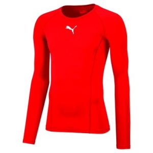 LYCRA SOUS MAILLOT ML rouge puma