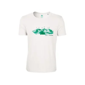 T-SHIRT HOMME ULTRASOFT CHARTREUSE BLANC