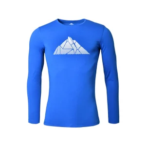 T-SHIRT HOMME PROCLIMB MANCHES LONGUES BLEU COBALT
