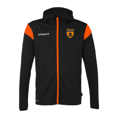 VESTE SQUAD27 CAPUCHE UHLSPORT NOIR*ORANGE