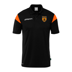 POLO SQUAD 27 UHLSPORT NOIR*ORANGE
