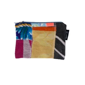 Tiki pochette 100% upcyclée « Yellow Flowers » modèle unique