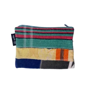 Tiki pochette 100% upcyclée « Stripes » modèle unique