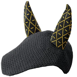 Bonnet INFI-KNIT noir all-over jaune