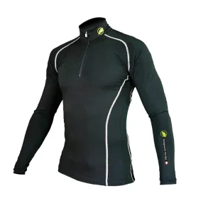 Base Layer « POINTE BLANCHE » Homme Noir/Blanc