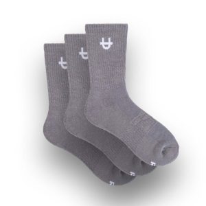 Pack de 3 Chaussettes Mi-mollet Originales Gris