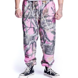 Pantalon de Survêtement Rose Camouflage